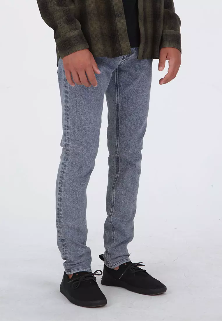 MLD 2X4 SKINNY TAPERED FIT JEANS ASH BLUE
