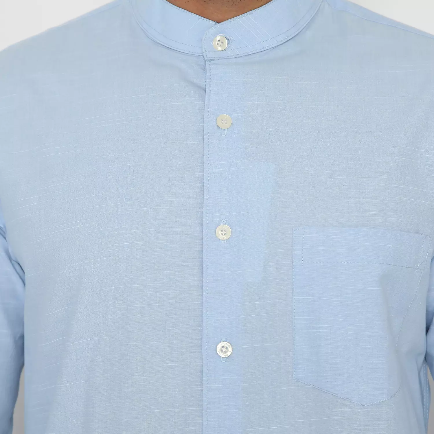 Platini Kemeja Shanghai Lengan Panjang Katun Oxford Slub Sky Blue 961056