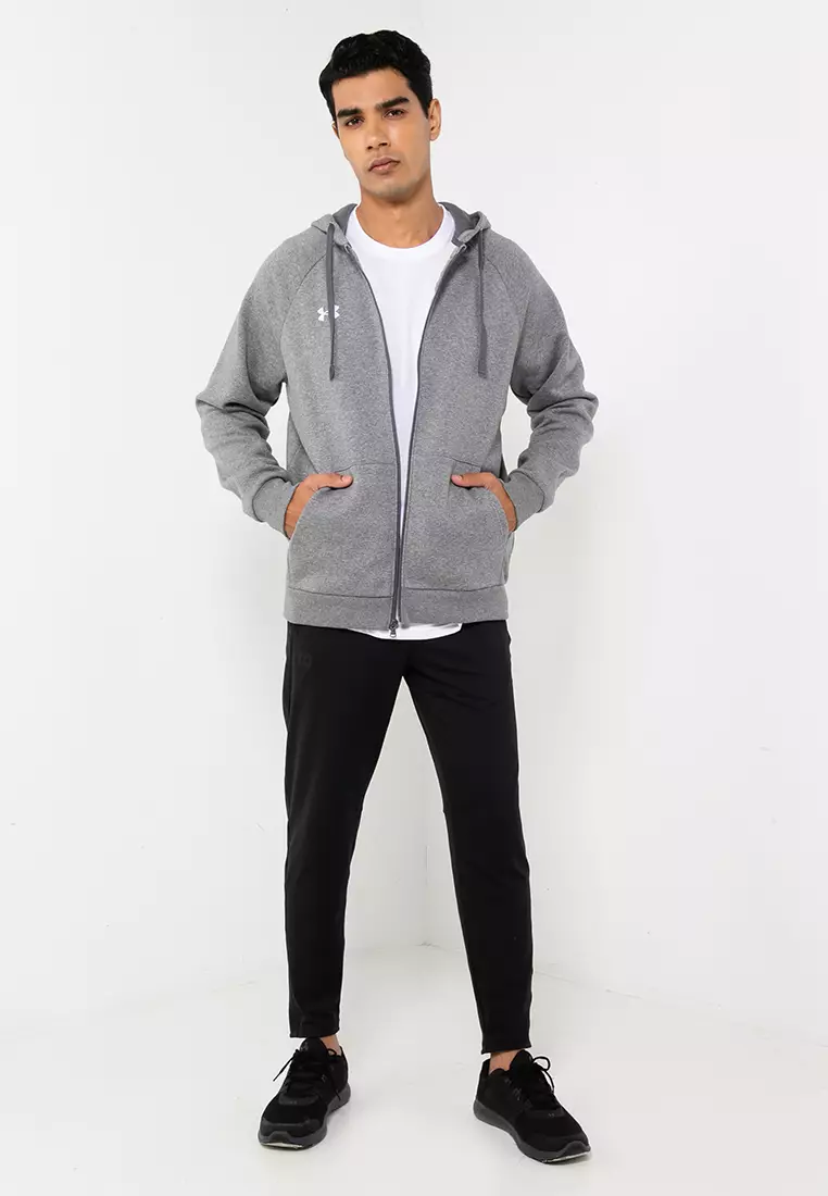 UA Rival Fleece男士全拉鍊連帽上衣