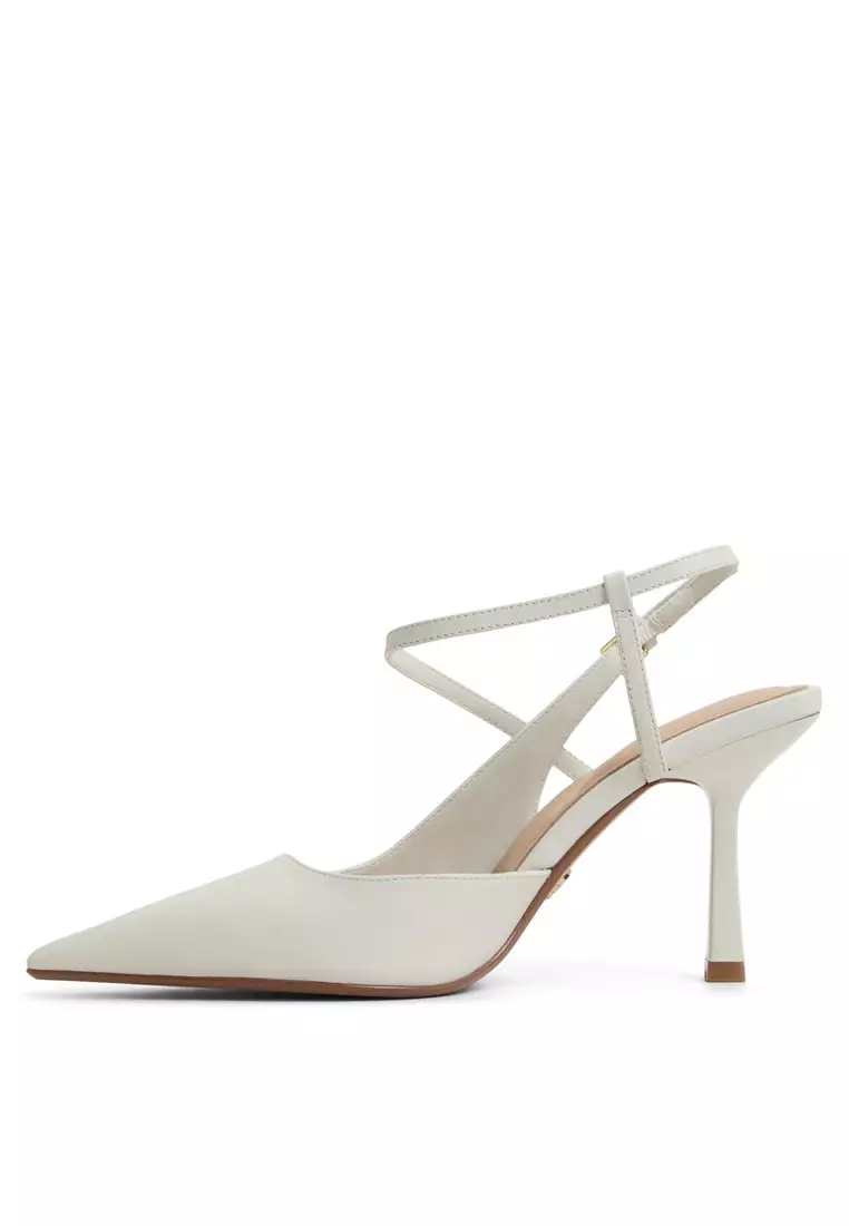 Brunette Strappy Slingback Heels