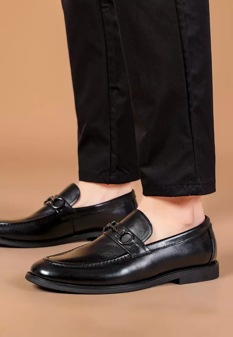 Grain Leather Horsebit loafers MK5050-2