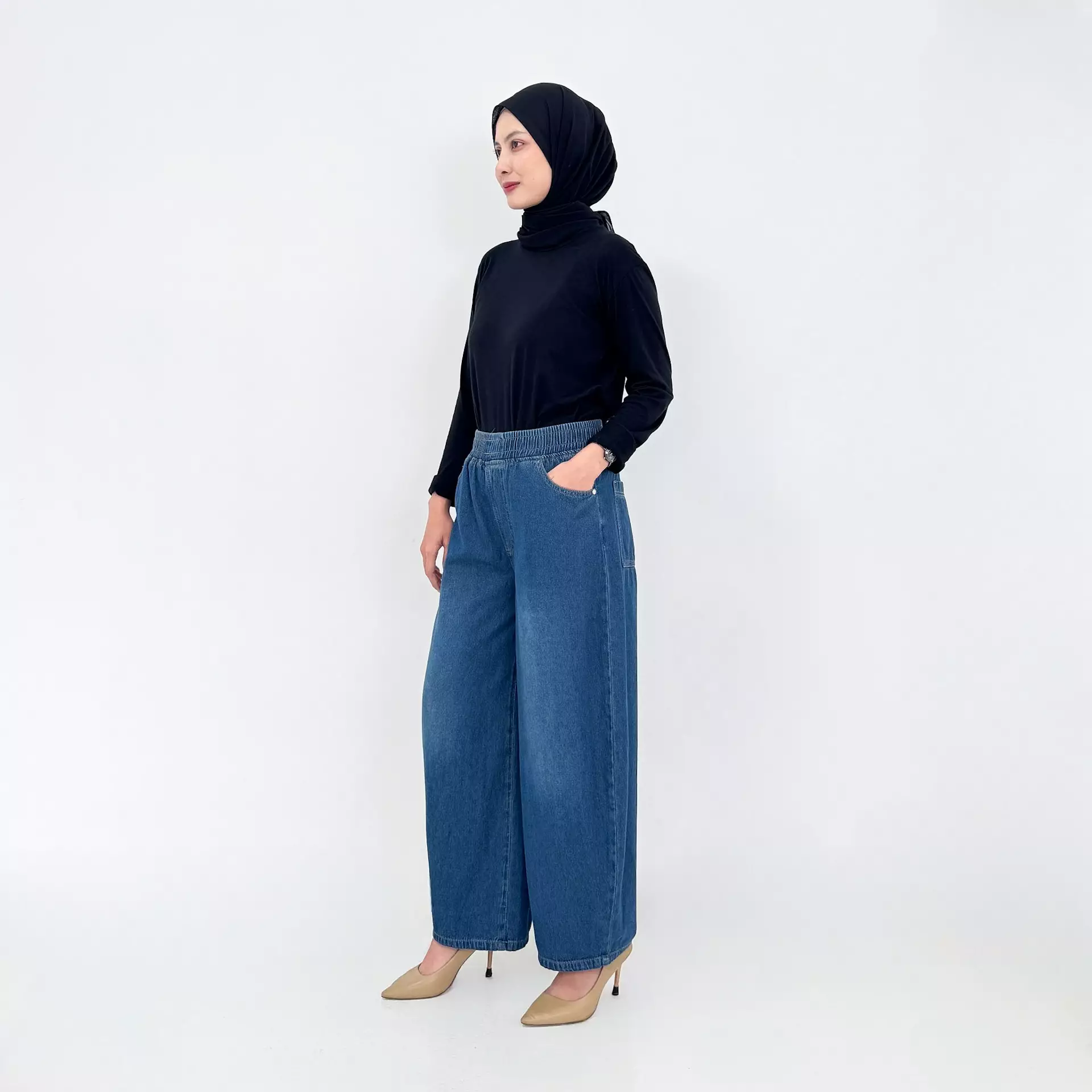 Celana Panjang Jeans Wanita - Noa Barrel Pants