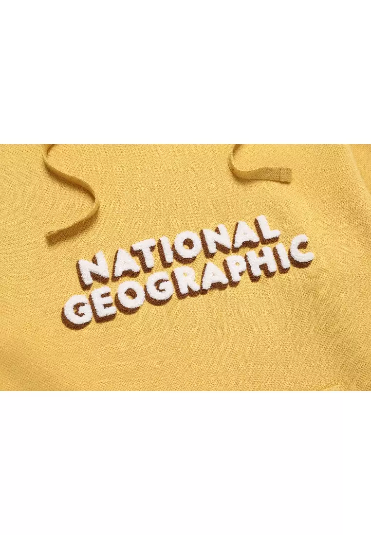 National Geographic Unisex LEUCOS Big LOGO Hoodie 2025 | Buy