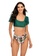 LYCKA green LKL7059c-European Style Lady Two-Piece Swimsuit-Green 4CA2AUS613E6D4GS_1