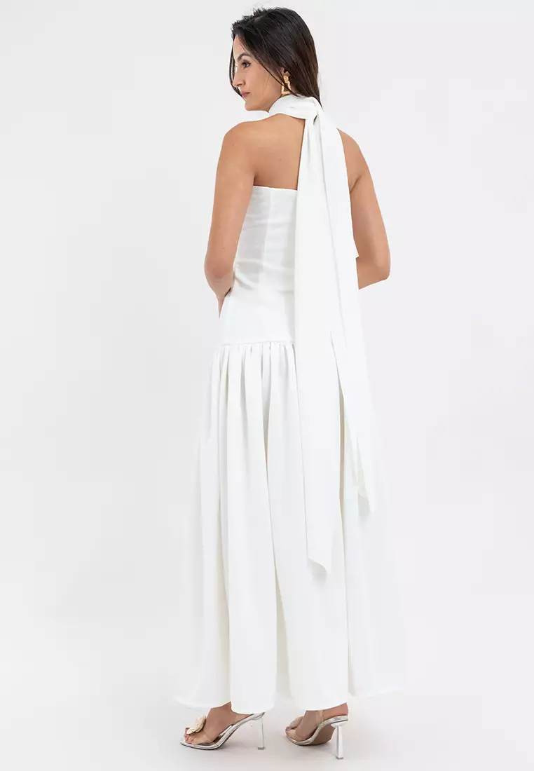 Amaya Bandeau Drop Waist Maxi Dress