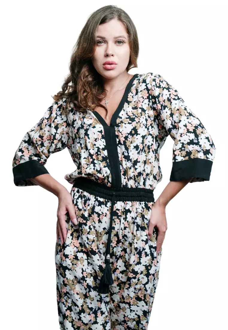 Miranda crepe jumpsuit discount