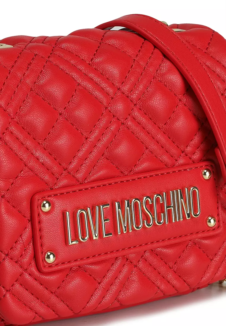 Logo Quilted Chain Crossbody Bag (tr)