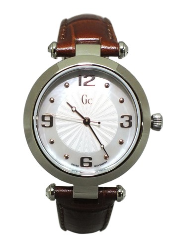 GC Watches Gc - Jam Tangan Wanita - Coklat-Silver - Leather - Y17001L1 