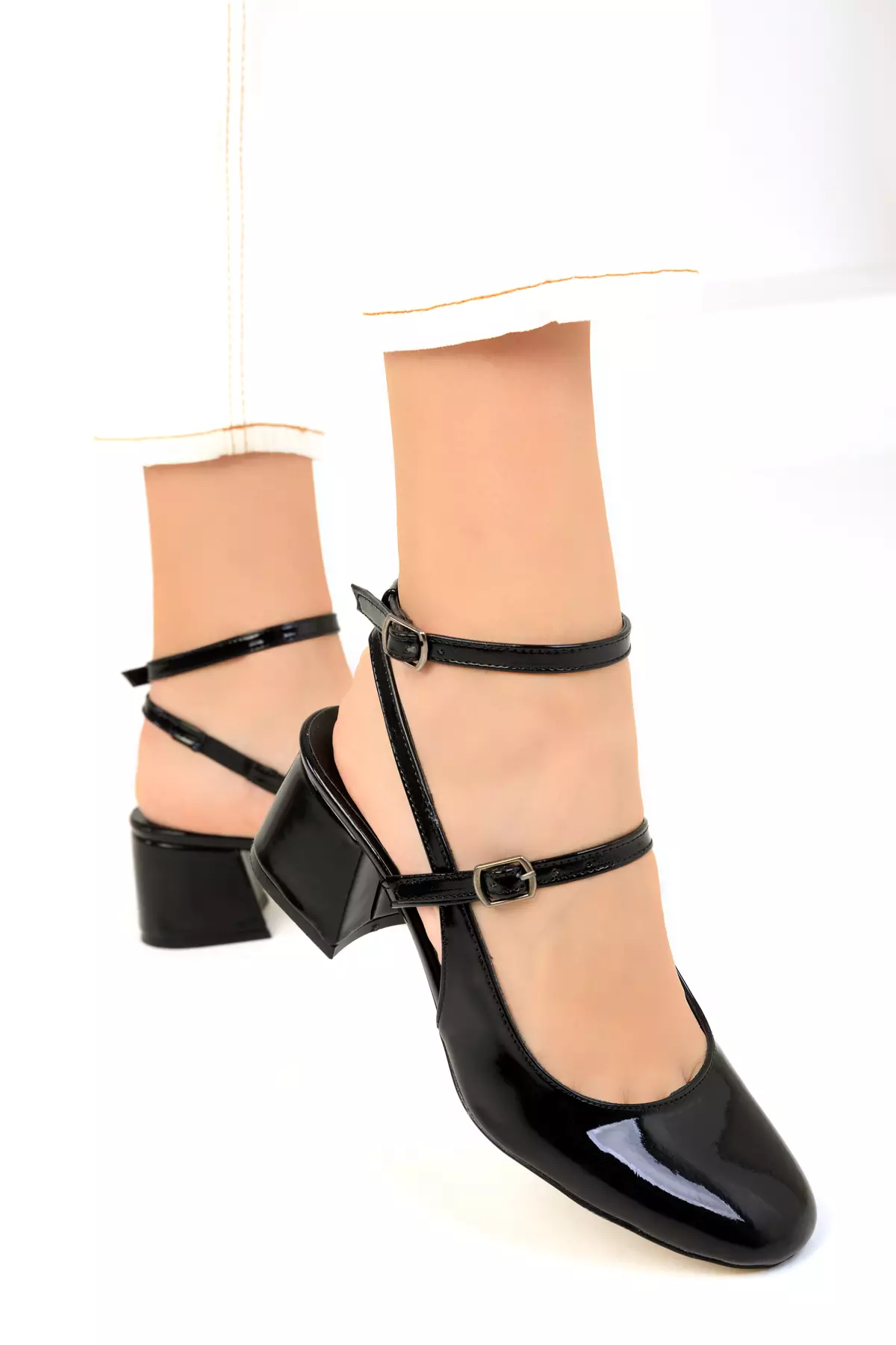 Patent Strap Heels