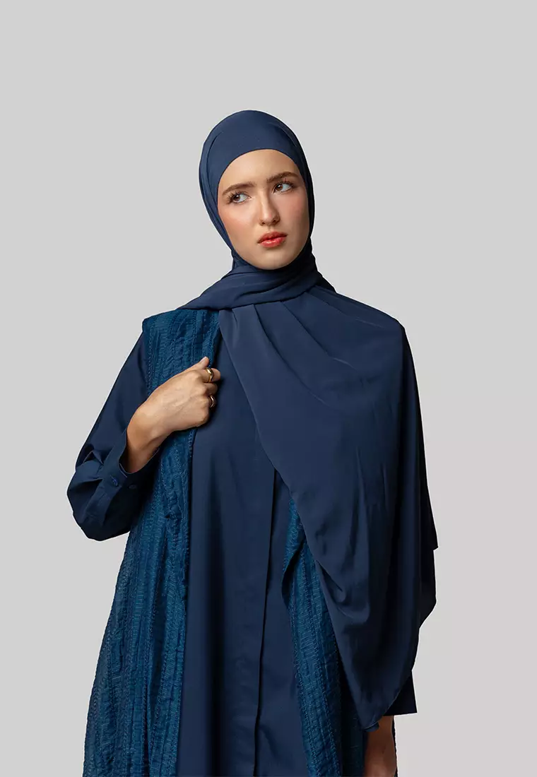 Kami Airlite Pashmina Instant Plain Navy