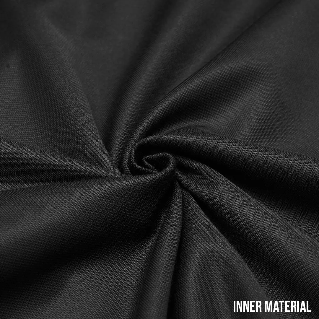 Basic Pique Long Sleeve Polo Shirt Black