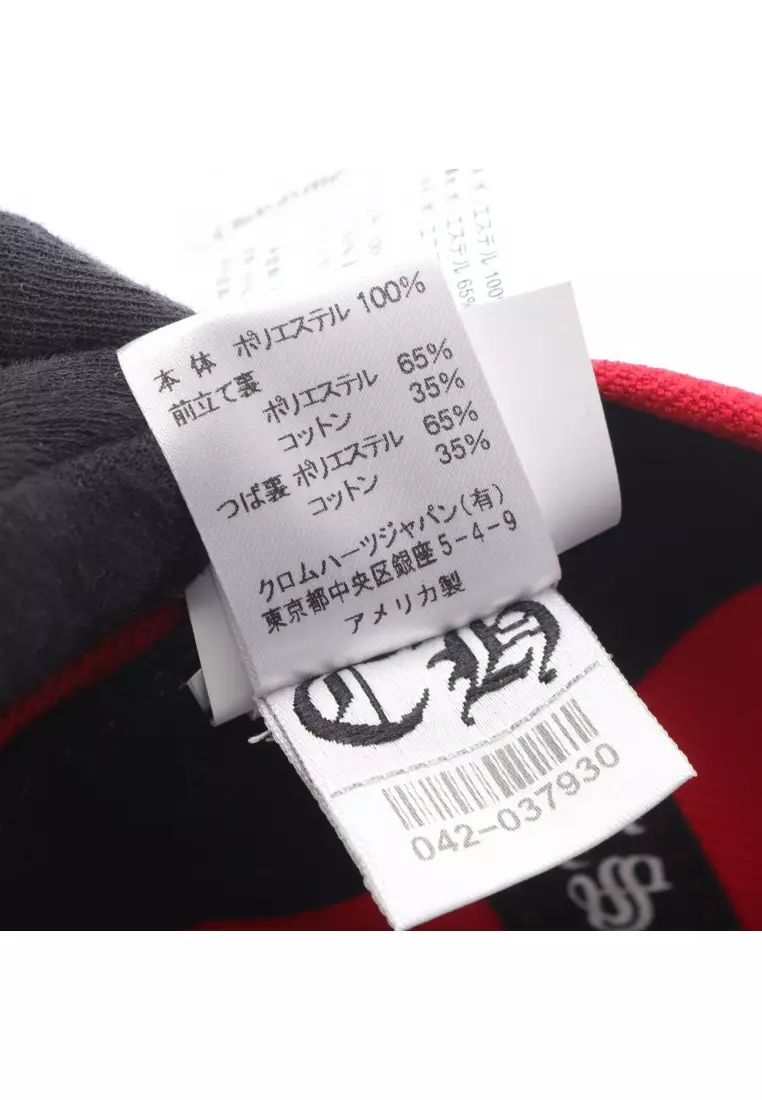 Pre-Loved Chrome Hearts CHロゴ刺繍 cap hat cotton Red