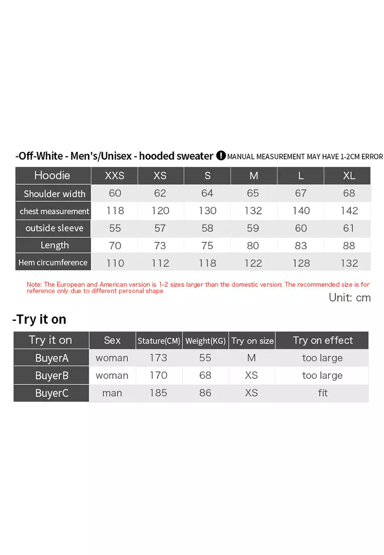 Jual OffWhite Off white men's Hoodie Original 2023 ZALORA Indonesia