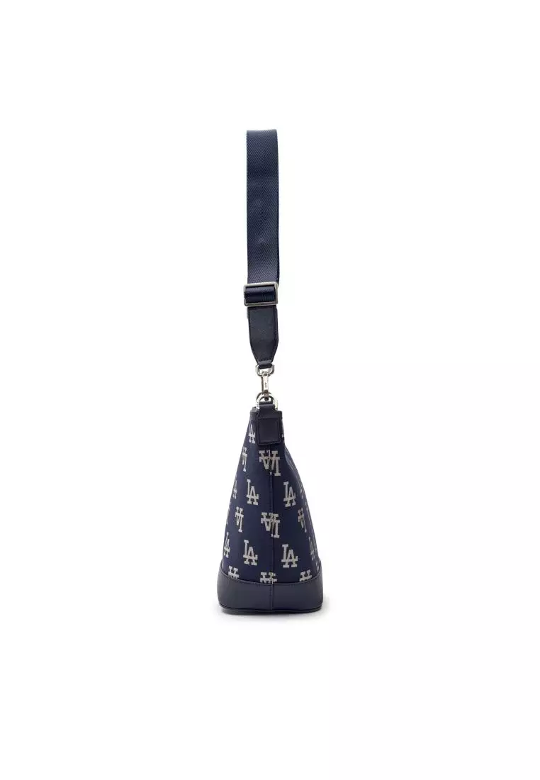 MLB BIG CLASSIC MONOGRAM JACQUARD NEW BUCKET BAG LOS ANGELES