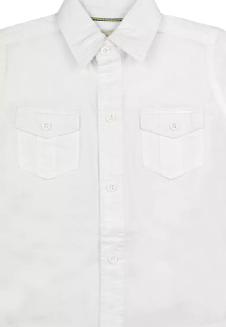 Buy Grizzly Boys Long Sleeve Woven Polo With Two Chest Pocket 2024