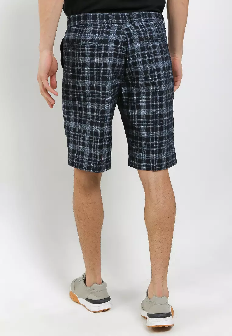 Crocodile Celana Bermuda Katun Pria - Men Short Pants - 134 Black Grey