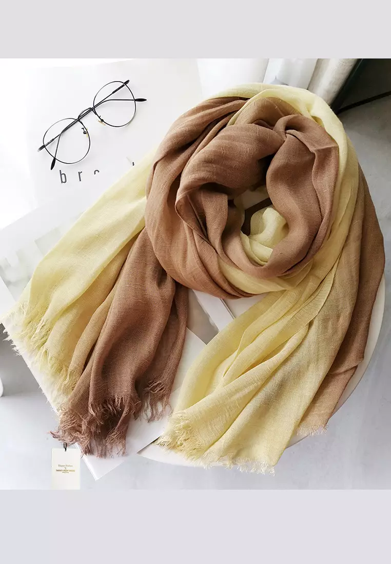 Cotton Yarn Mix Color Tie Dye Scarf JW JS-1100.a