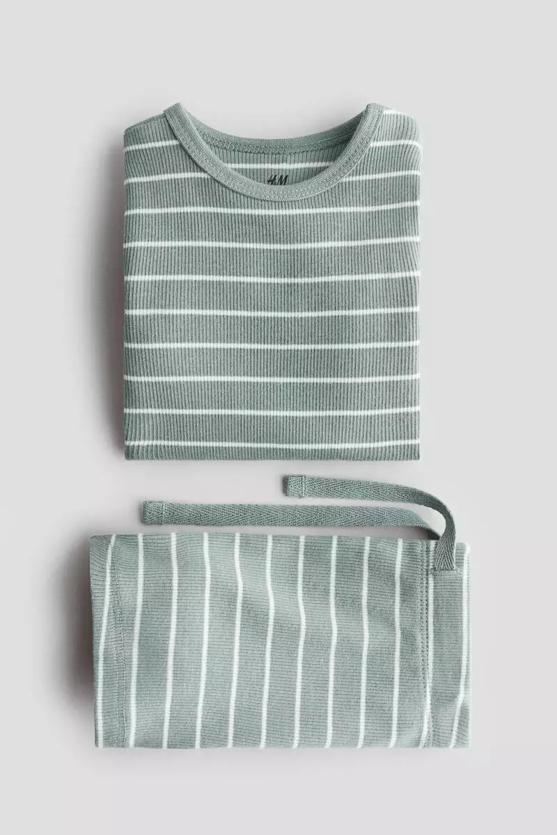 2-piece ribbed cotton set