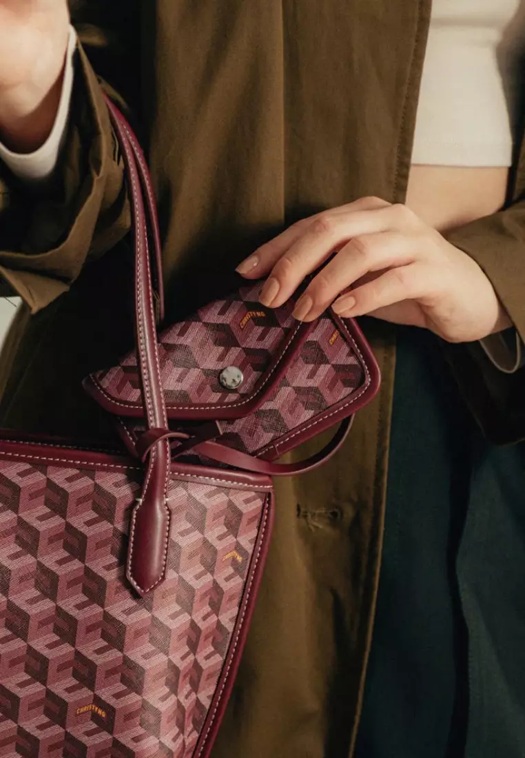 Russo Mini Tote Bag Burgundy