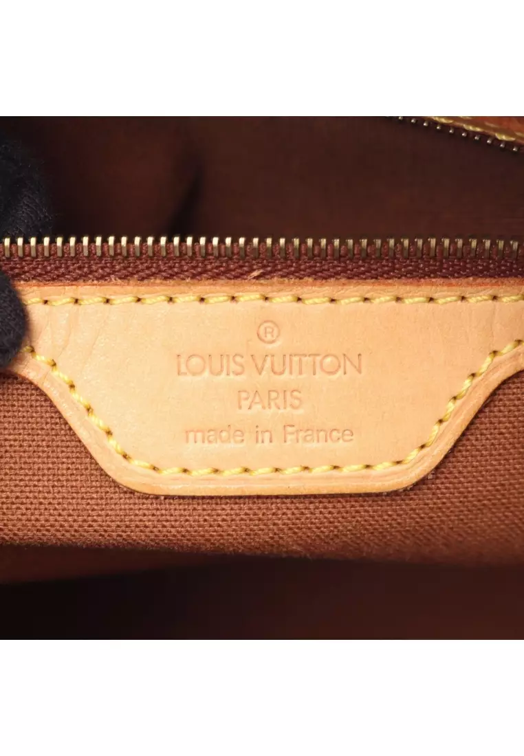 Pre-Loved Louis Vuitton Cabas Piano monogram Shoulder bag PVC leather Brown