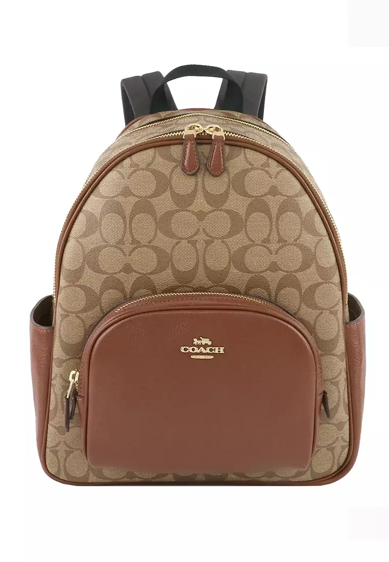 Buy Coach Coach Court Backpack In Signature Canvas - Brown 2023 Online ...