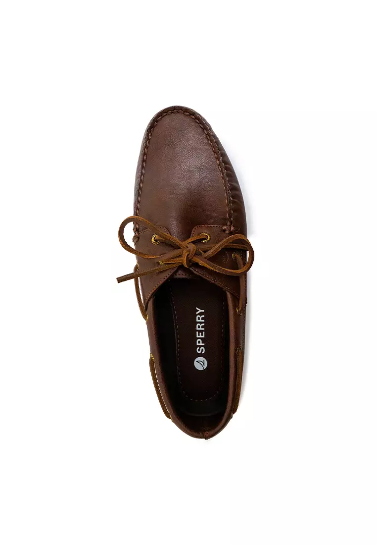 Men's Leeward Boat Shoes Topsider - Dark Brown (25S00031)
