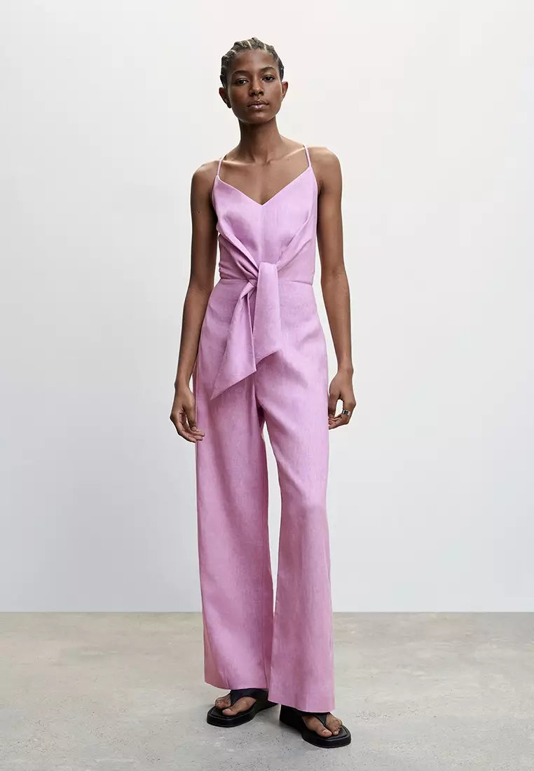 Tie shop knot jumpsuit