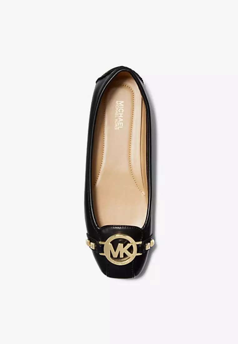 Jual MICHAEL KORS Michael Kors Fulton Faux Leather Moccasin Black