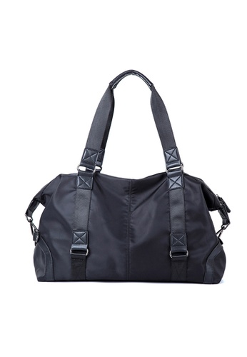 Lara black Men Plain Shoulder Bag - Black 63A53AC64485D8GS_1