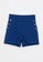 LC WAIKIKI blue Zippered Waist Plain Appliqué Detailed Women's Shorts D7243AACD1C929GS_6
