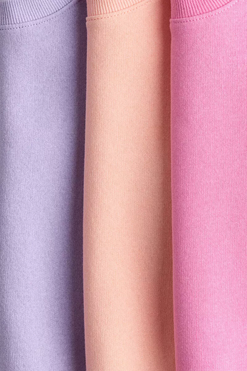 3-pack brushed-inside sweatshirts
