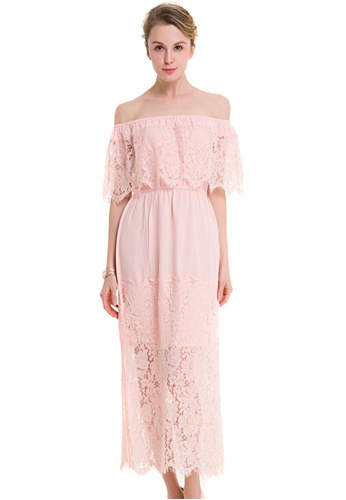 Sunnydaysweety Black Lace Off Shoulder Short Sleeves One Piece Dress Uapi 21 Buy Sunnydaysweety Online Zalora Hong Kong