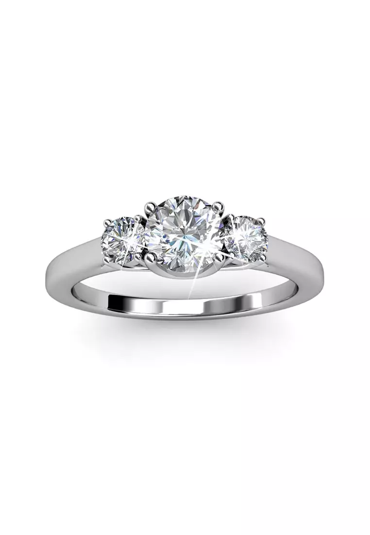 Buy Her Jewellery Her Jewellery Tri Ring Luxury Crystal