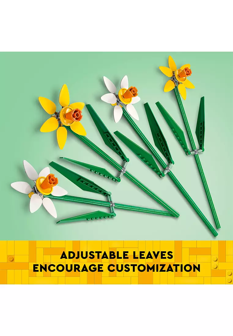 LEL Flowers 40747 Daffodils, Age 8+, Building Blocks, 2024 (216pcs)