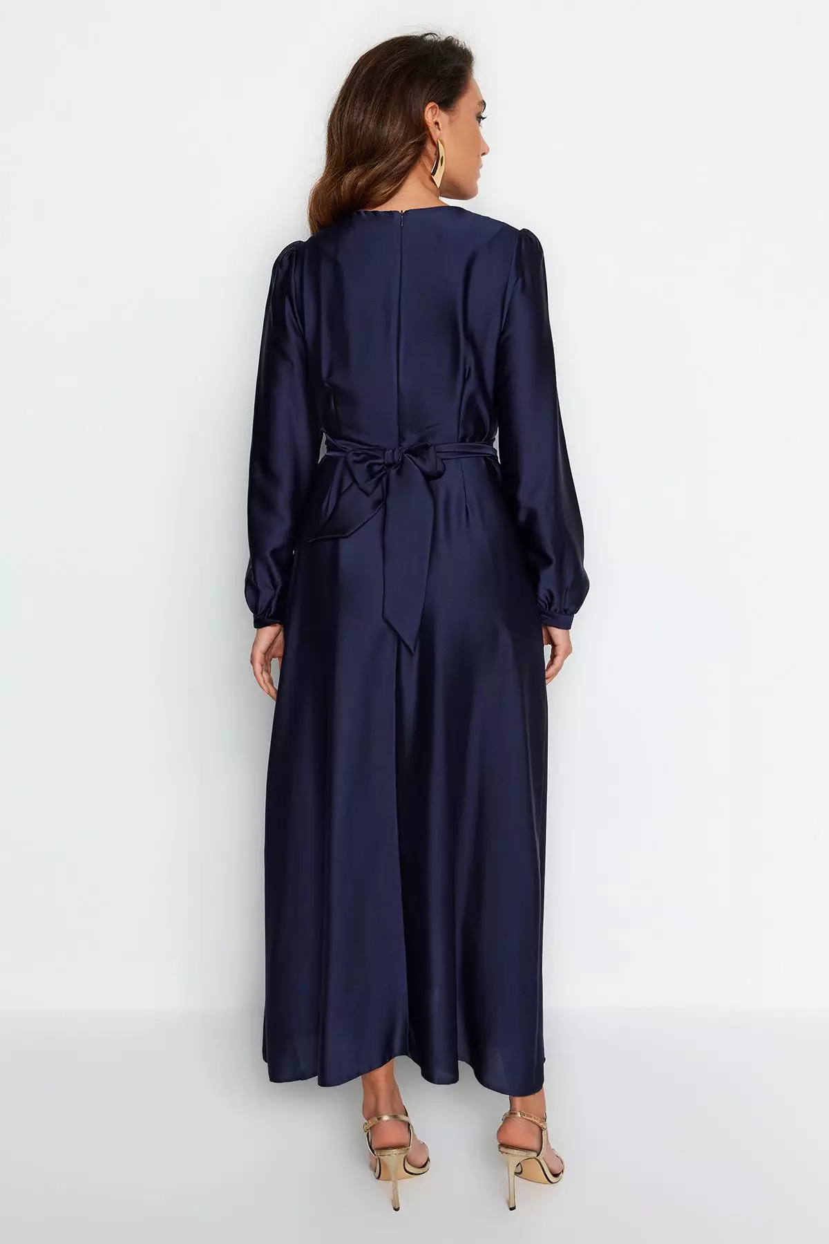 Modest Maxi Wrap Dress