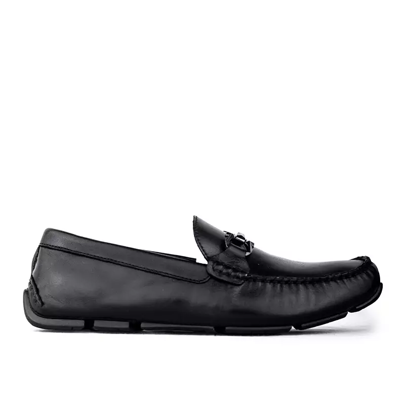 Sepatu Casual Pria Loafer Moccasin Gino Mariani Bartoli 8 Hitam