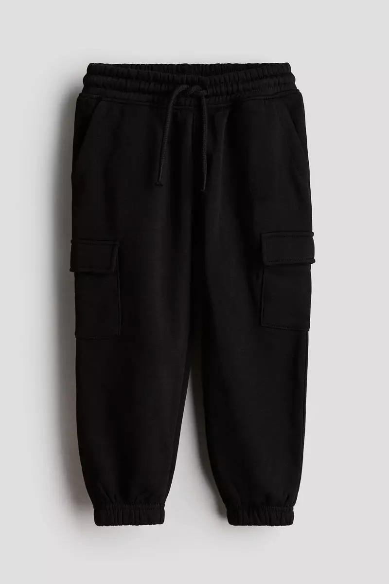 Brushed-inside cargo joggers
