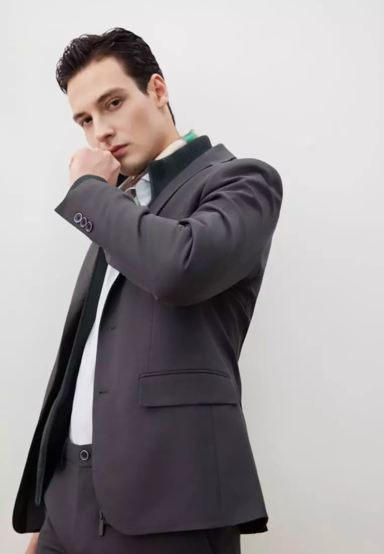 G2000 Teflon Stain-Resistant & Easy Care Smart Fit Twill Suit Blazer