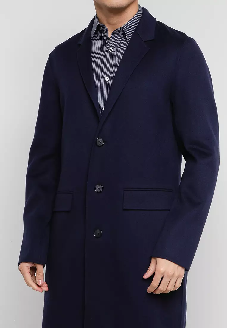 Calvin klein sales long wool coat