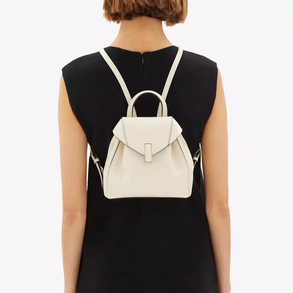 Iside Mini Backpack Pergamena White