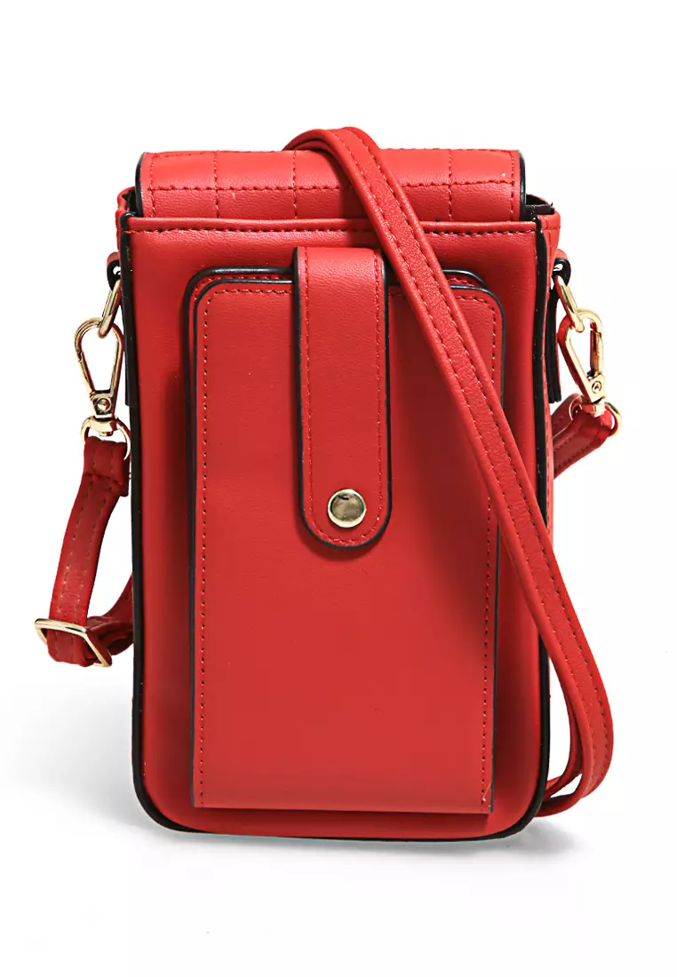 Sling Bag Wanita Tas Selempang Handphone Many Slot Material Leather ORIGINAL