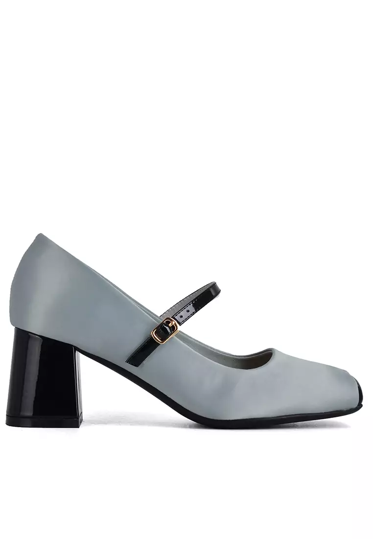 Discount on Twenty Eight Shoes  shoes - SKU: 5.5CM Square Toe Satin Mary Jane Shoes XJ6669-10