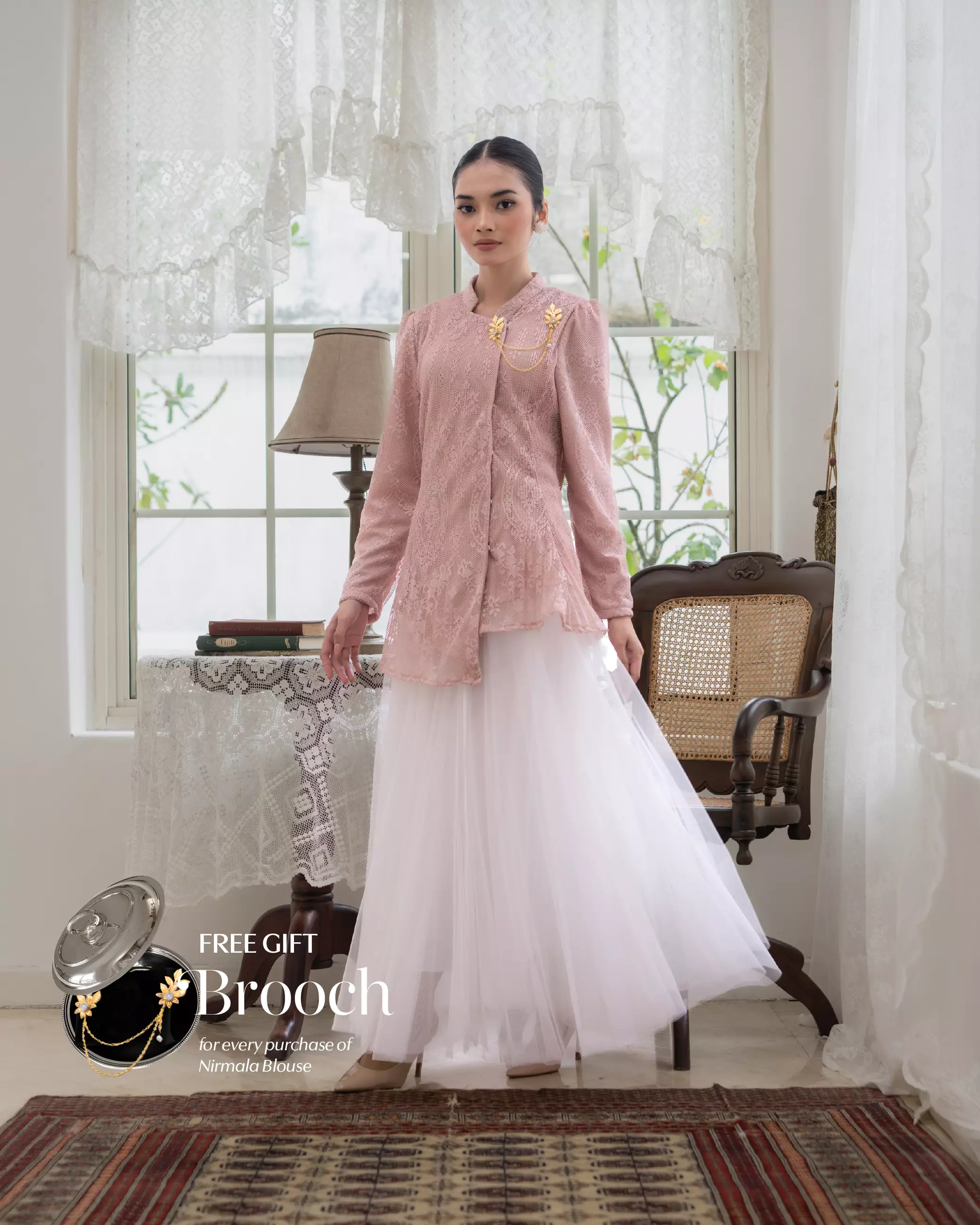 Nirmala Blouse - Rose