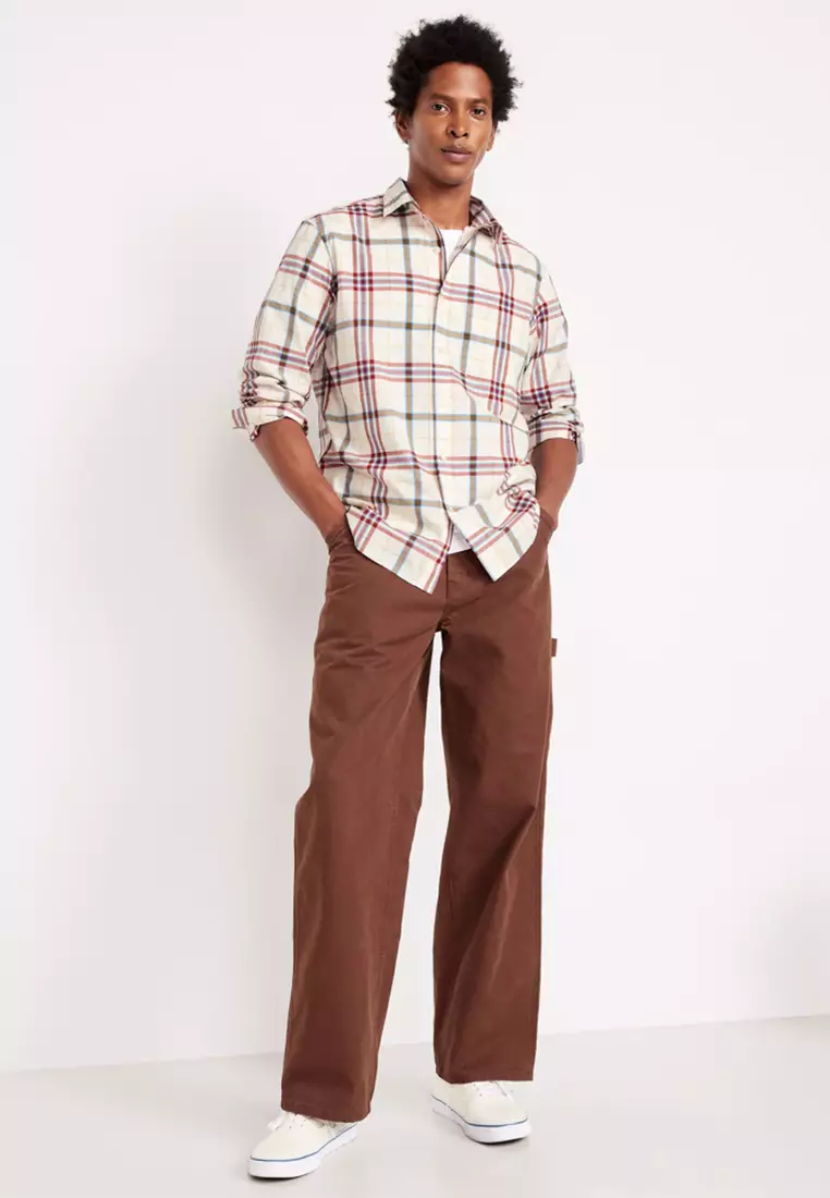 Classic Fit Everyday Plaid Poplin Shirt