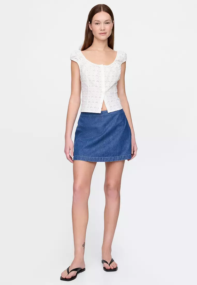 UltraSoft Denim Skort