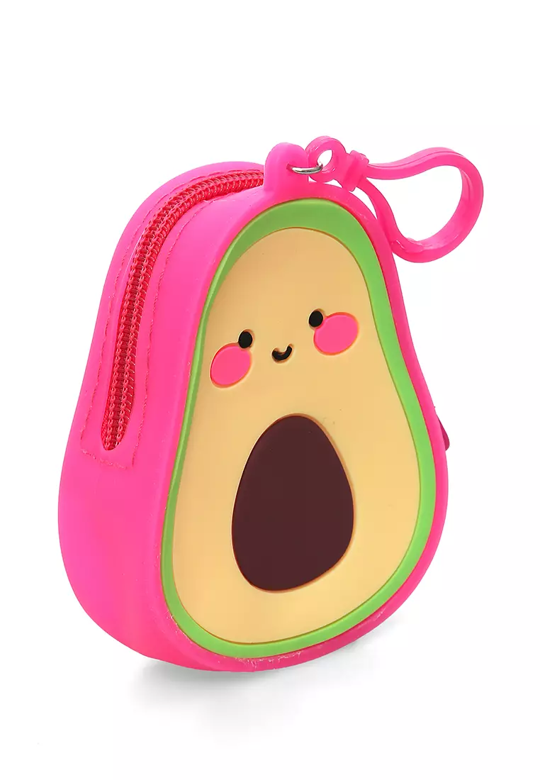 Chloe Dompet Jelly Anak Unisex Coin Purse Uniqe Design Material Silicone ORIGINAL - Merah Fanta