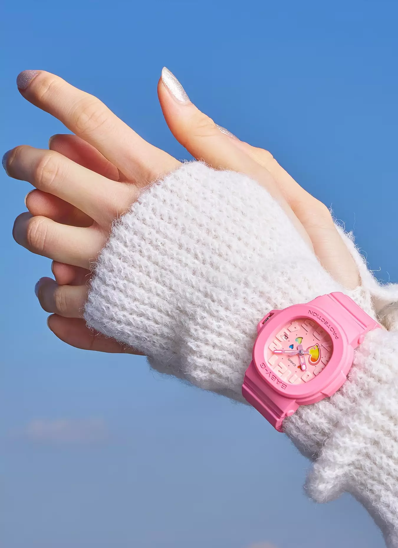 Women BGA-10-4A Baby-G Analog Resin Pink