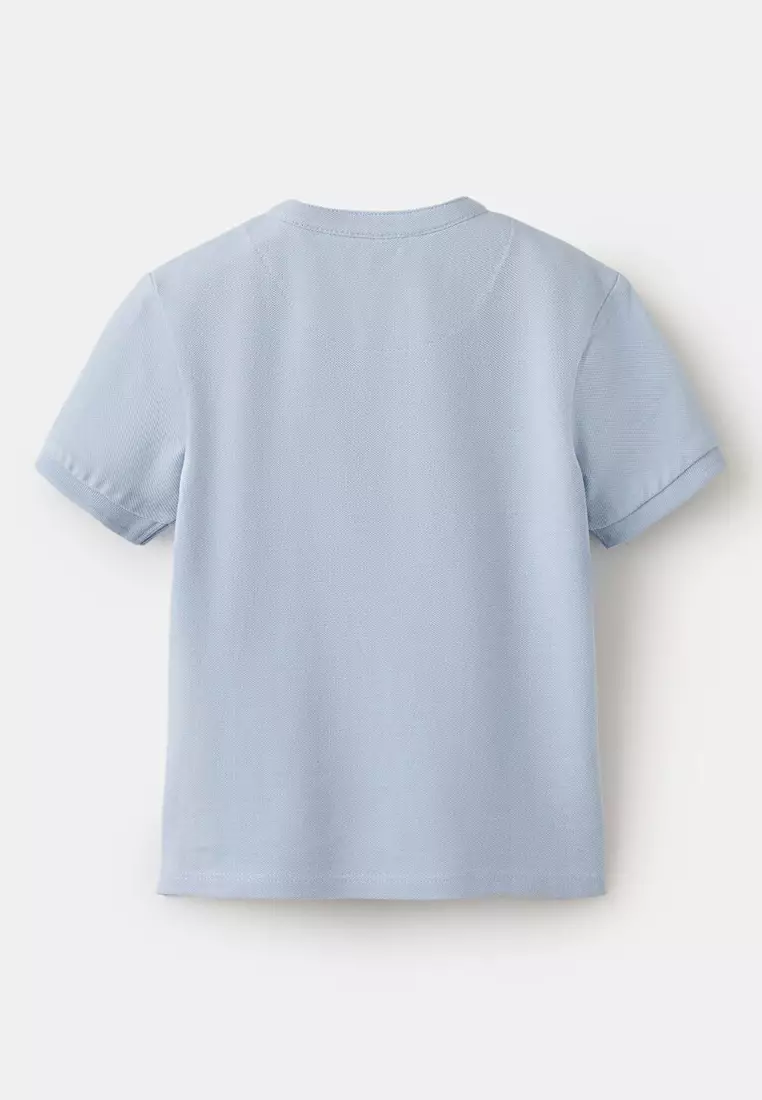 Cotton Polo Shirt With Embroidered Detail
