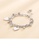Glamorousky silver Fashion Simple Heart Shaped Round Bead Double Layer 316L Stainless Steel Bracelet 78E63AC9289740GS_3