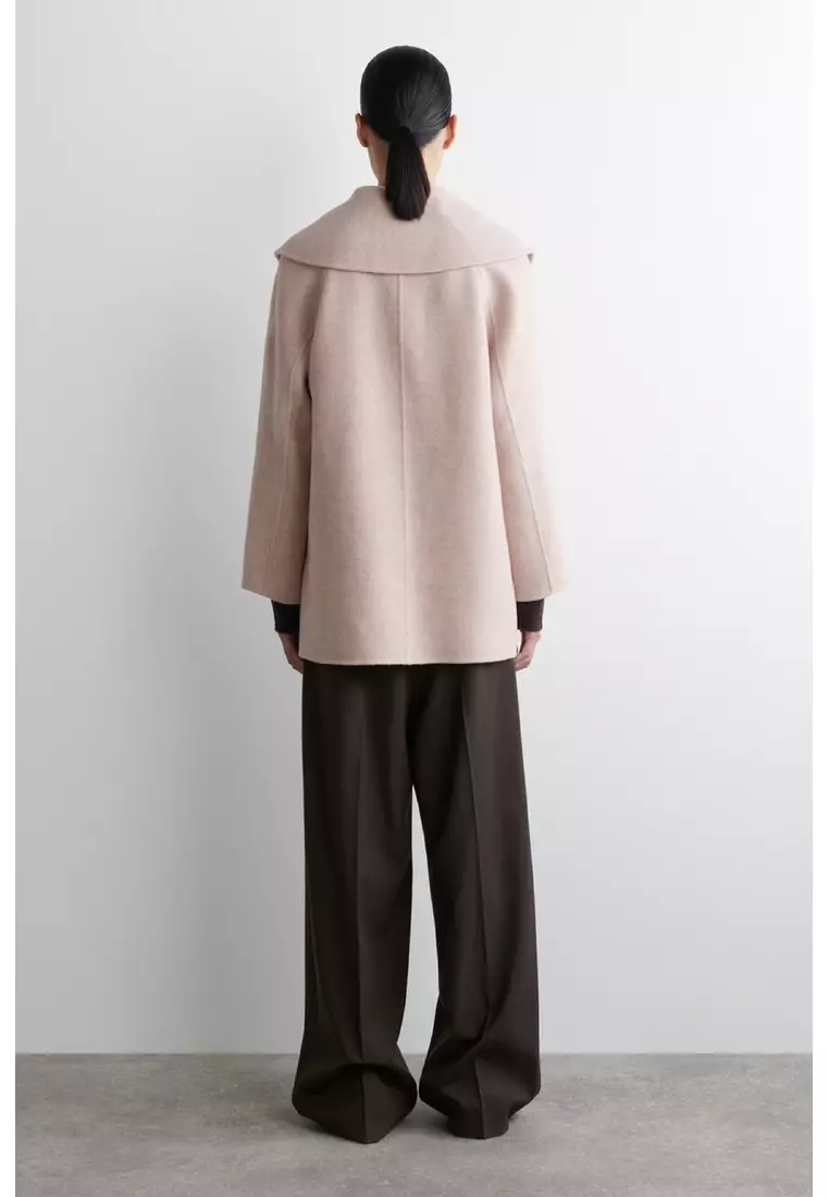 COLLARED DOUBLE-FACED WOOL JACKET